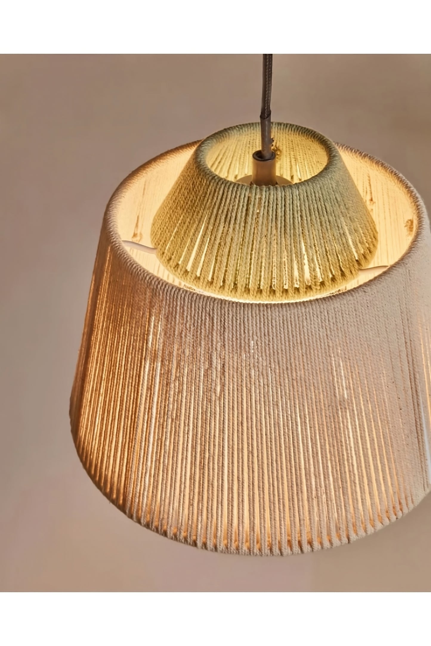 Conical Jute Ceiling Lamp | La Forma Yuvia