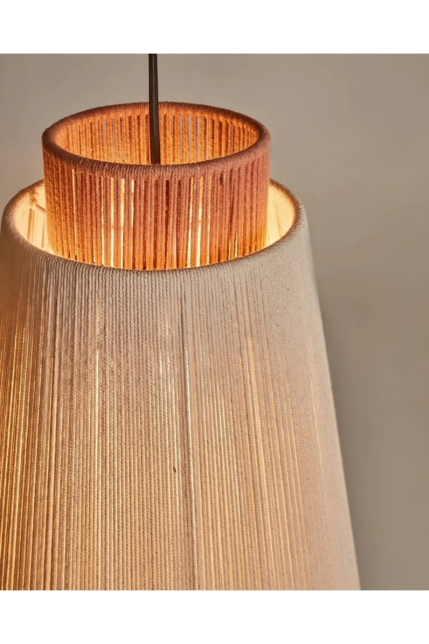 Conical Jute Ceiling Lamp | La Forma Yuvia