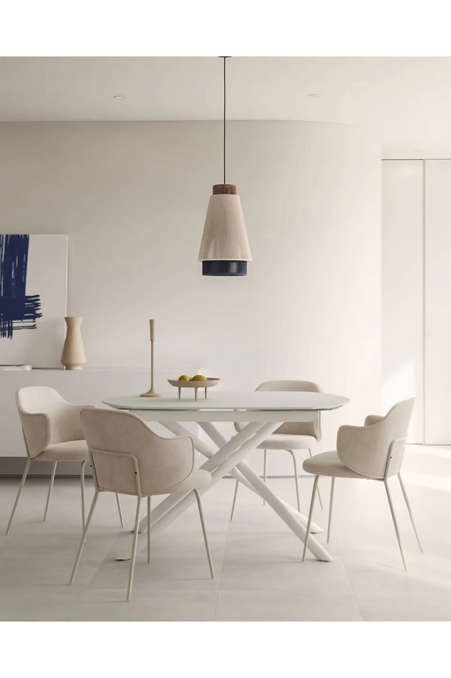 Conical Jute Ceiling Lamp | La Forma Yuvia