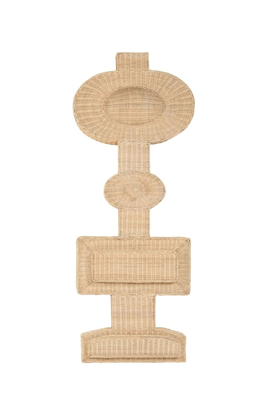Geometrical Rattan Wall Lamp | Versmissen Totem