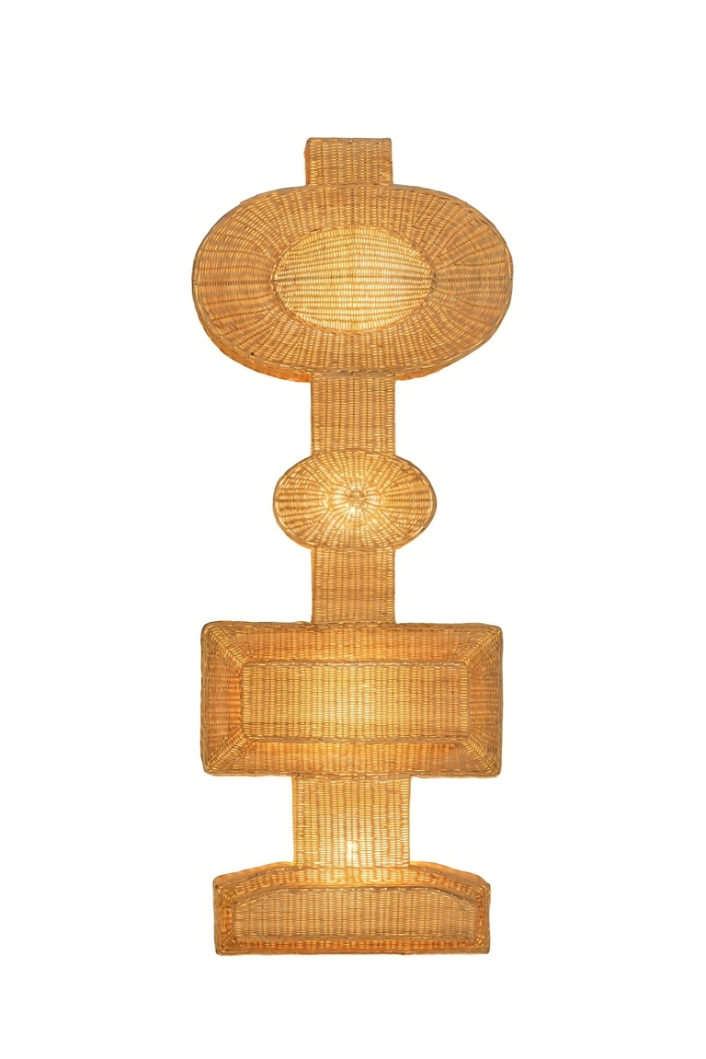 Geometrical Rattan Wall Lamp | Versmissen Totem