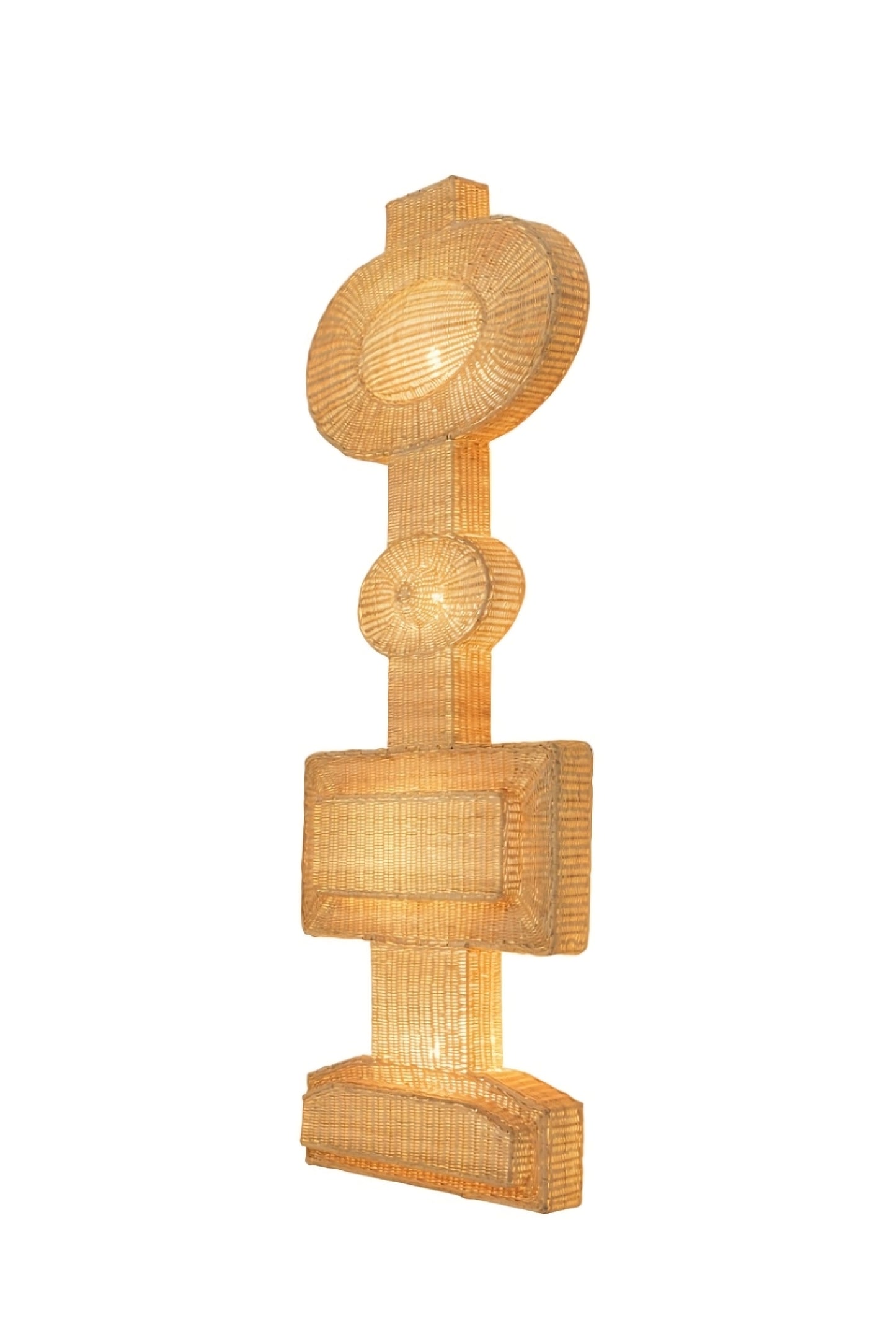Geometrical Rattan Wall Lamp | Versmissen Totem