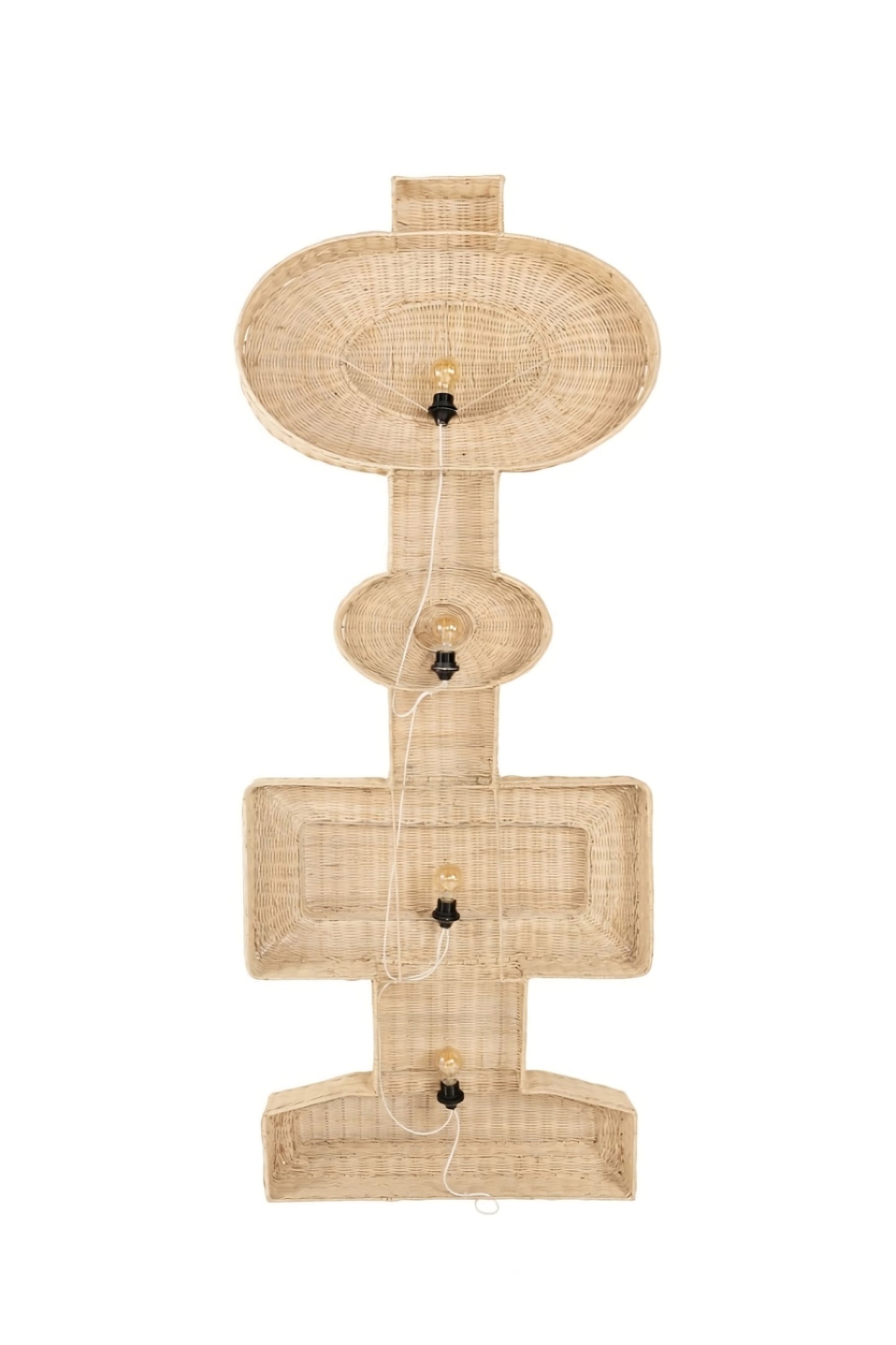 Geometrical Rattan Wall Lamp | Versmissen Totem