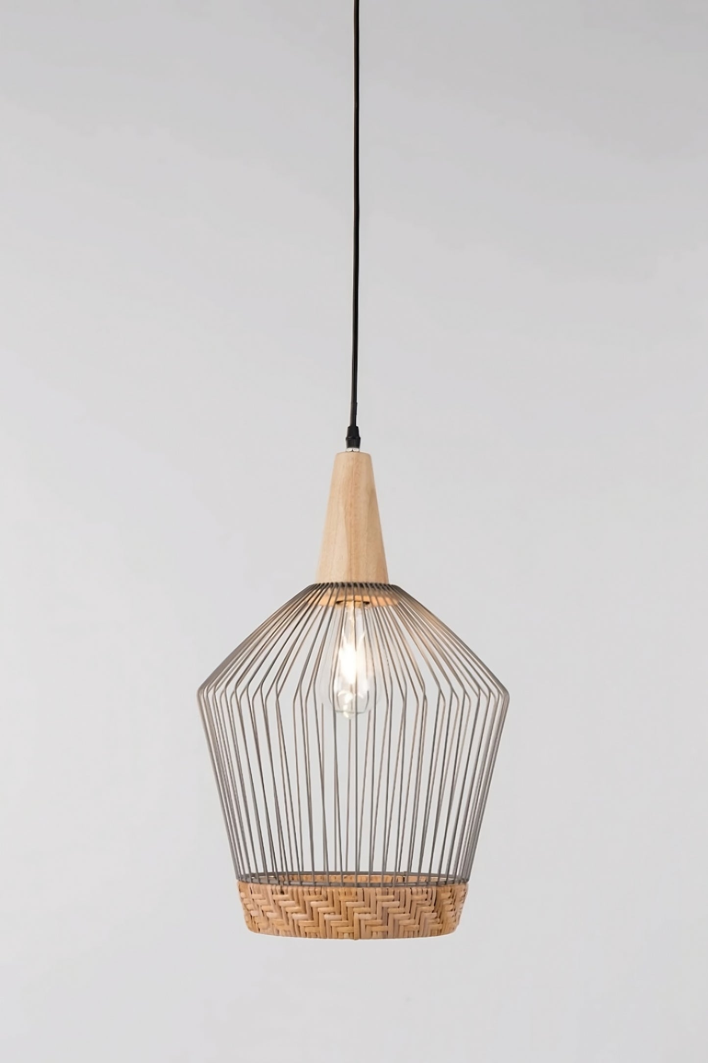 Gray Long Cage Pendant Lamp | Zuiver Birdy
