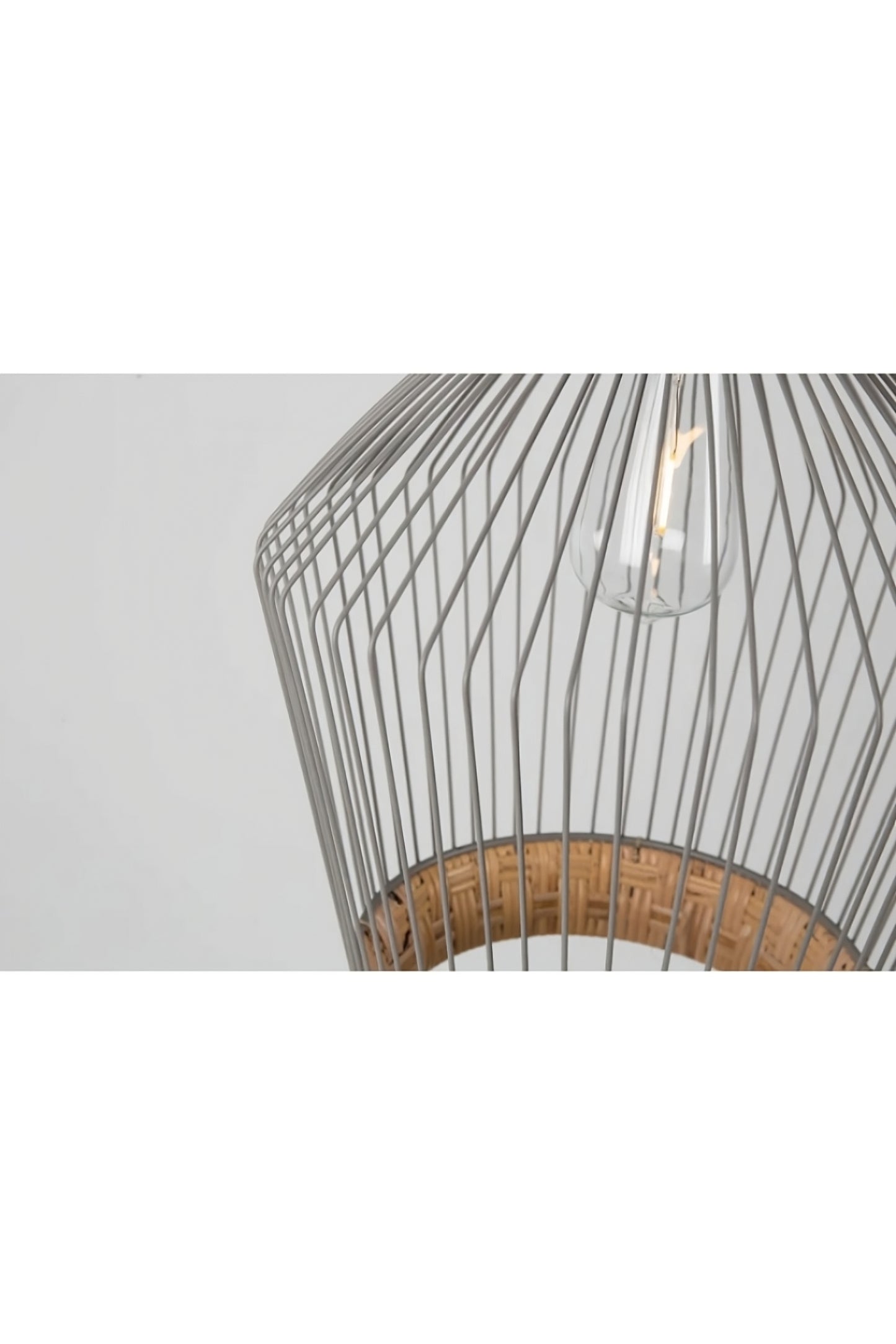 Gray Long Cage Pendant Lamp | Zuiver Birdy