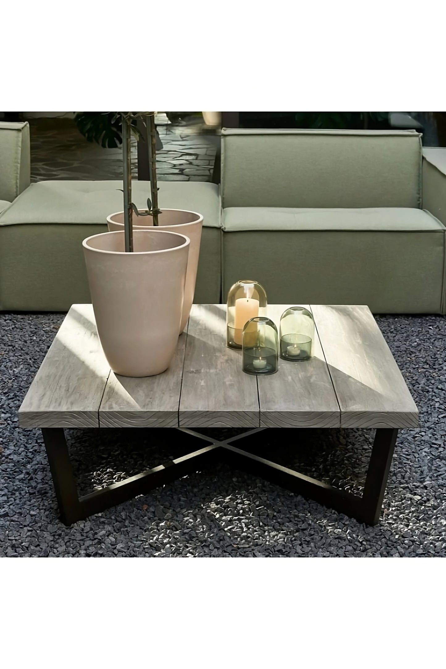 Gray Teak Outdoor Coffee Table | Rivièra Maison Bondi Beach