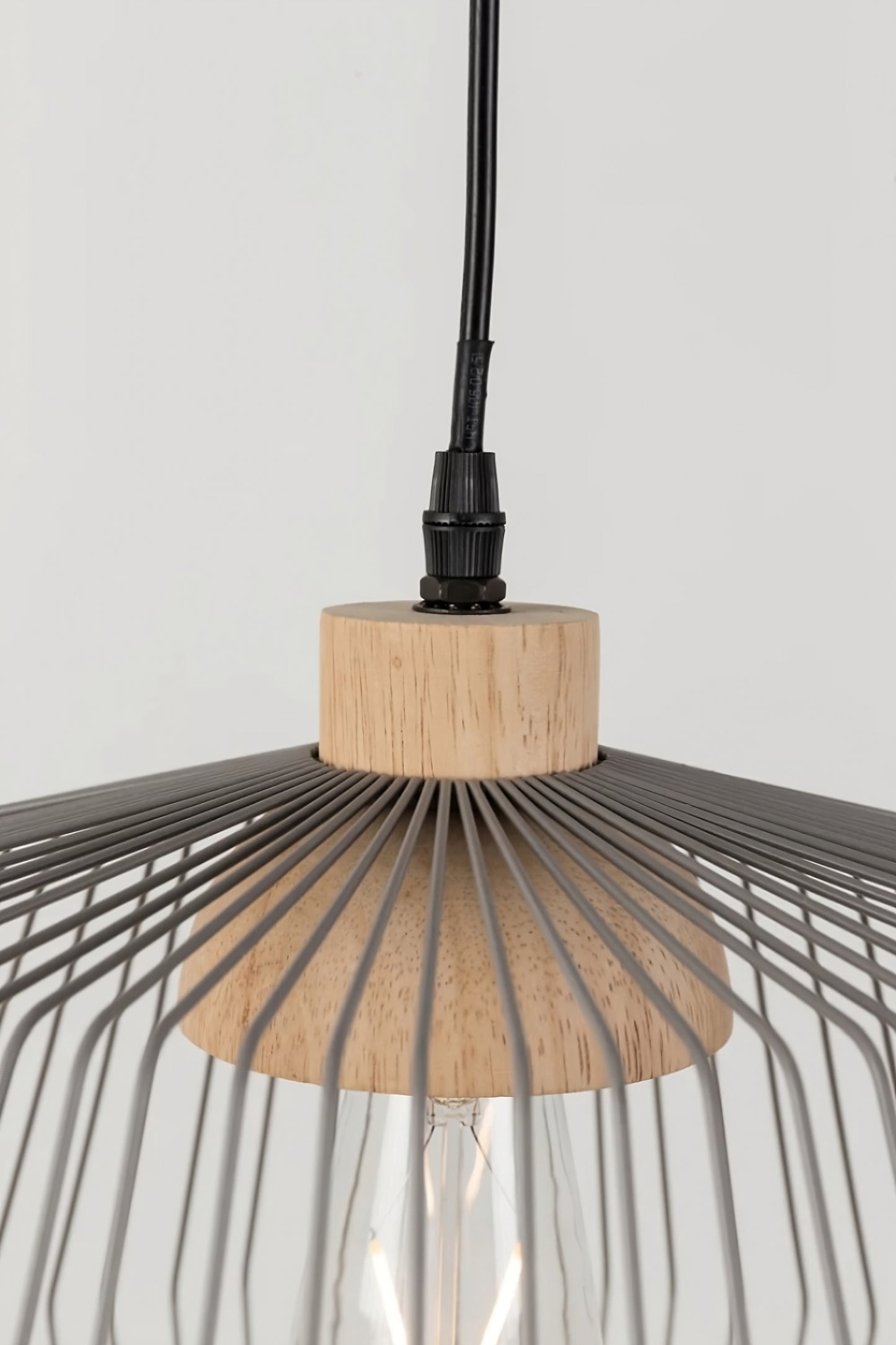 Gray Wide Cage Pendant Lamp | Zuiver Birdy