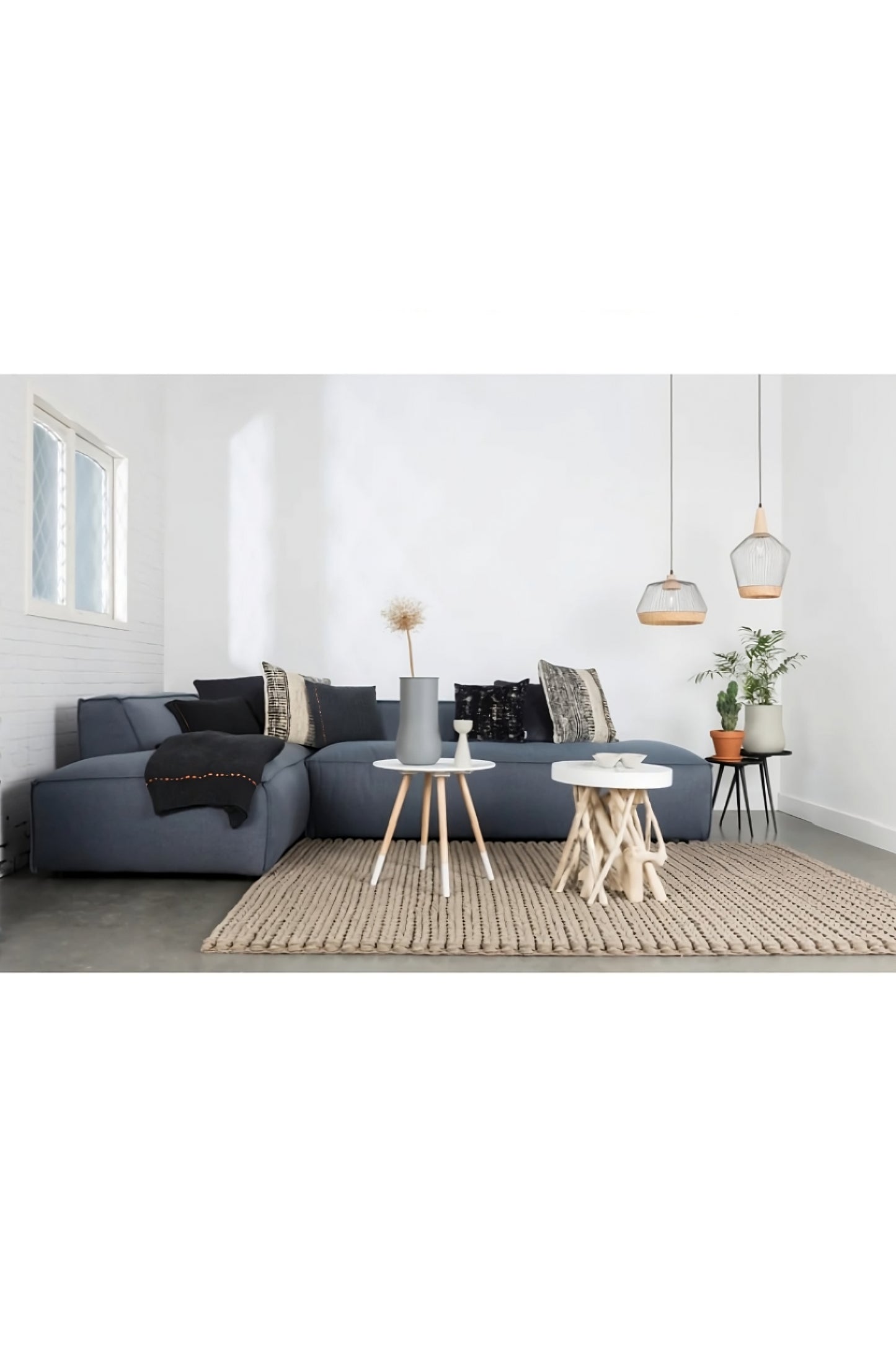 Gray Wide Cage Pendant Lamp | Zuiver Birdy