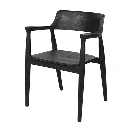 Chair with armrests Hiro Black