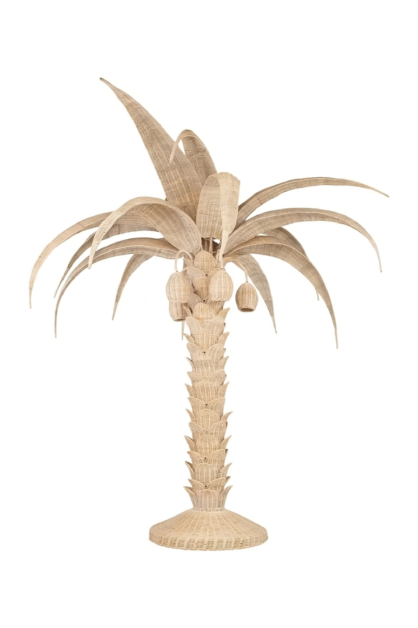 Handcrafted Rattan Floor Lamp | Versmissen Palm Tree