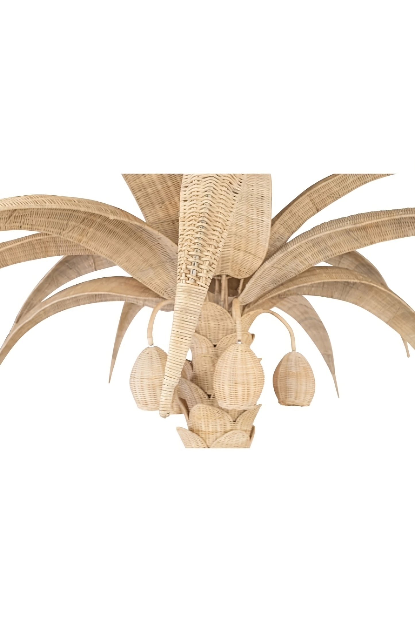 Handcrafted Rattan Floor Lamp | Versmissen Palm Tree