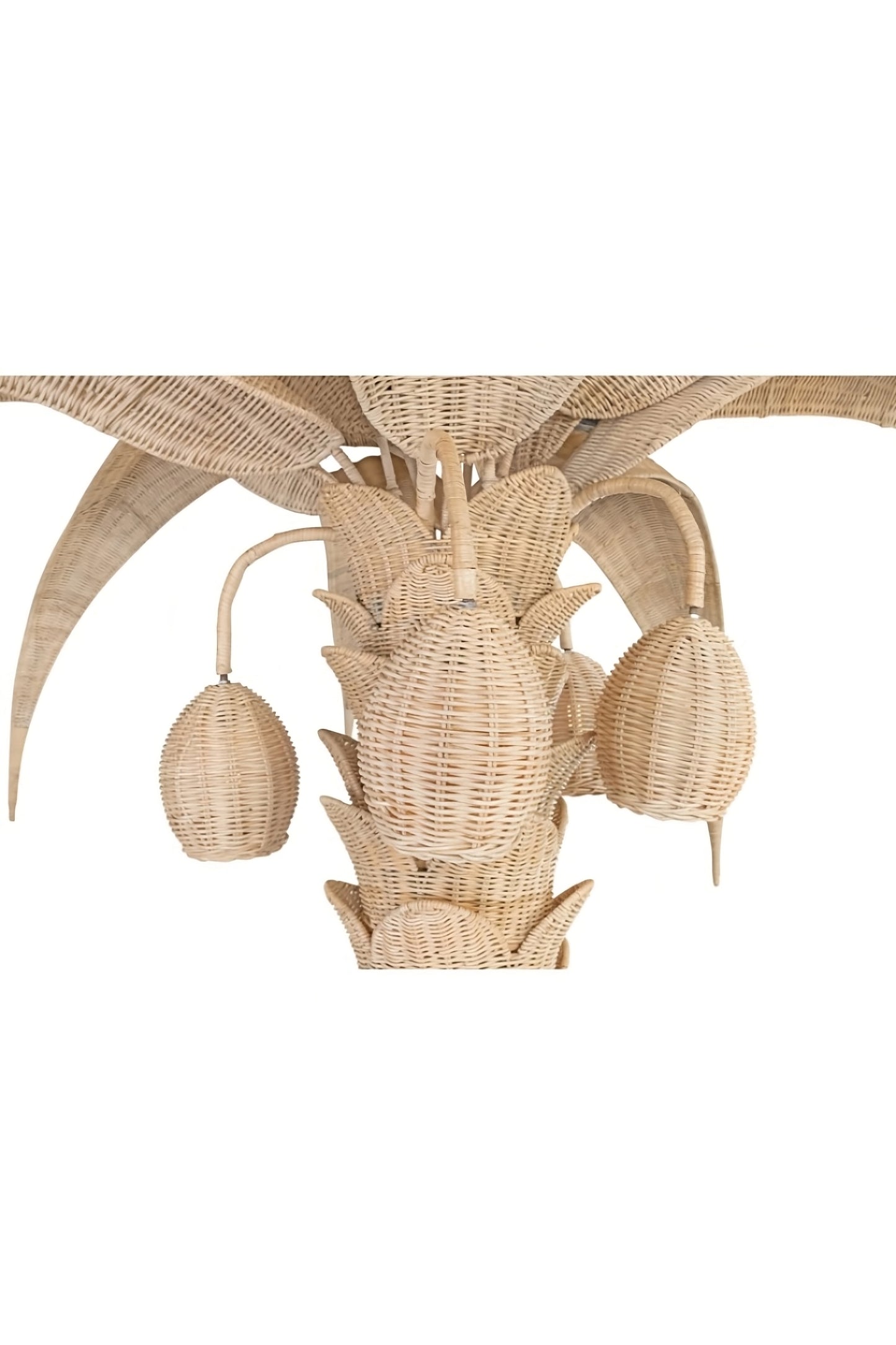 Handcrafted Rattan Floor Lamp | Versmissen Palm Tree