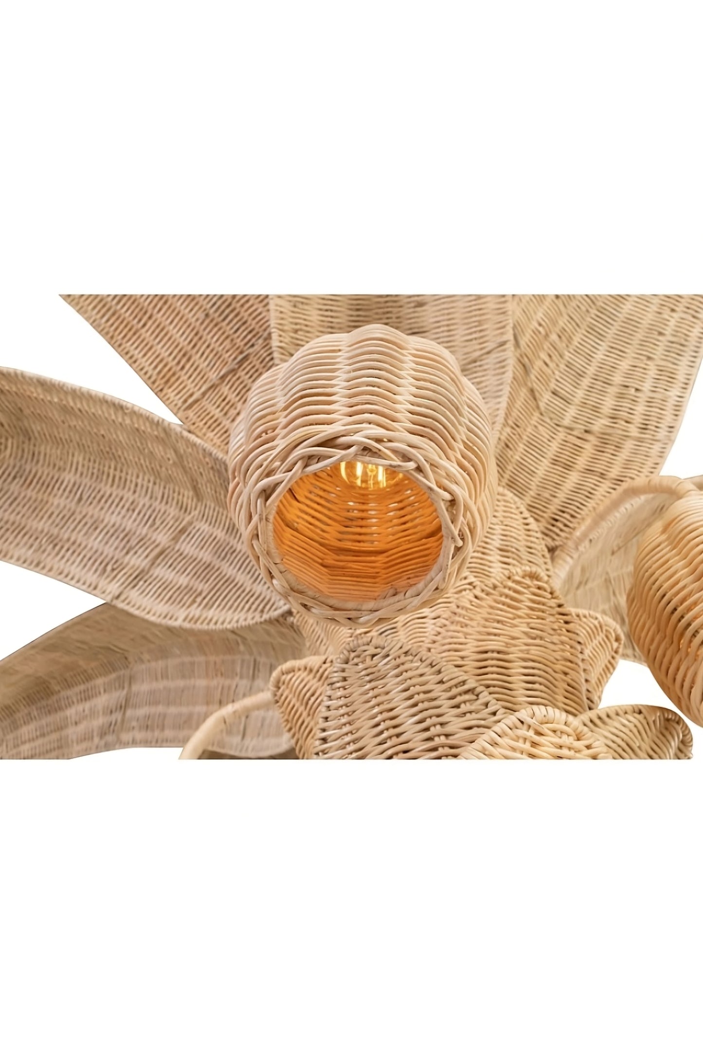 Handcrafted Rattan Floor Lamp | Versmissen Palm Tree