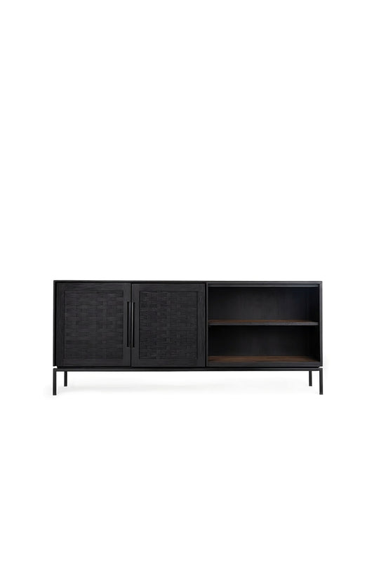Handwoven Rattan 2-Door Low Dresser | dBodhi Karma