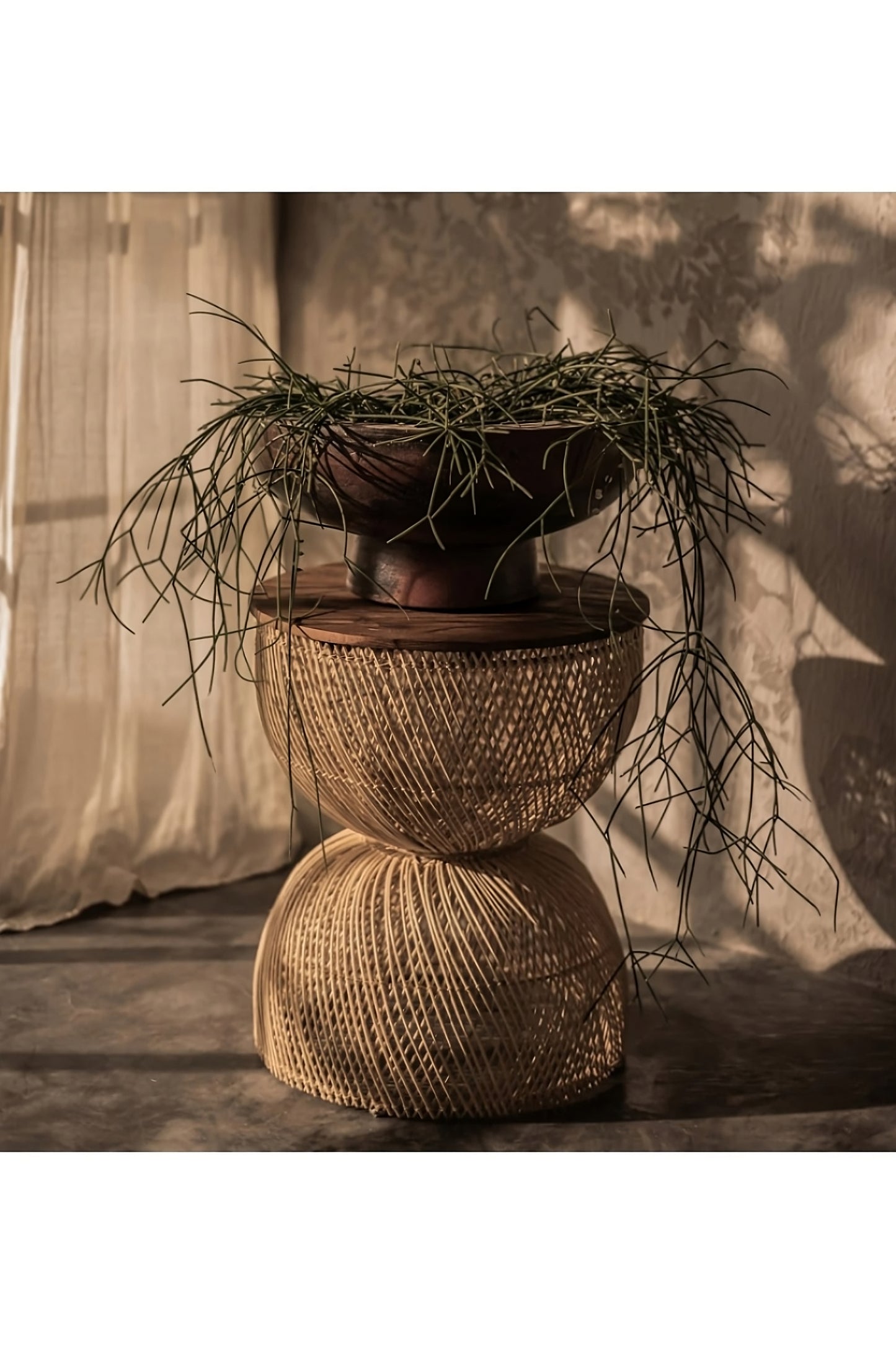 Hourglass Rattan Side Table | dBodhi Wave