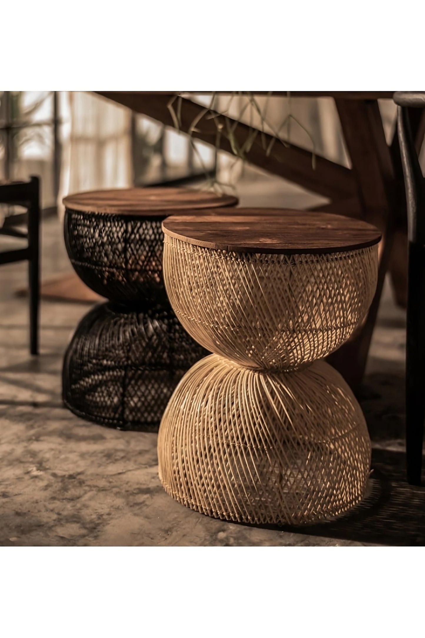 Hourglass Rattan Side Table | dBodhi Wave