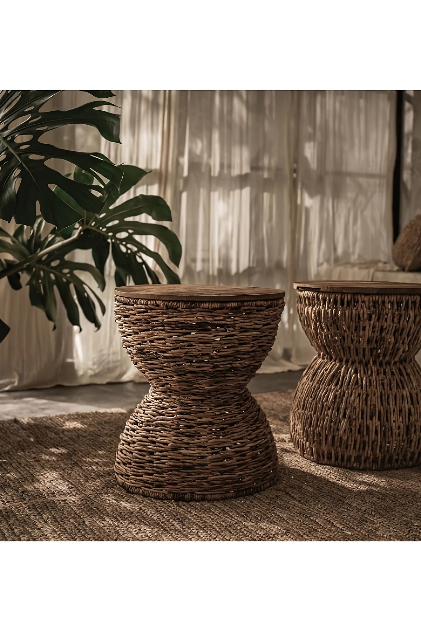 Hourglass Shaped Entwined Stool | dBodhi Rebana Mezzo