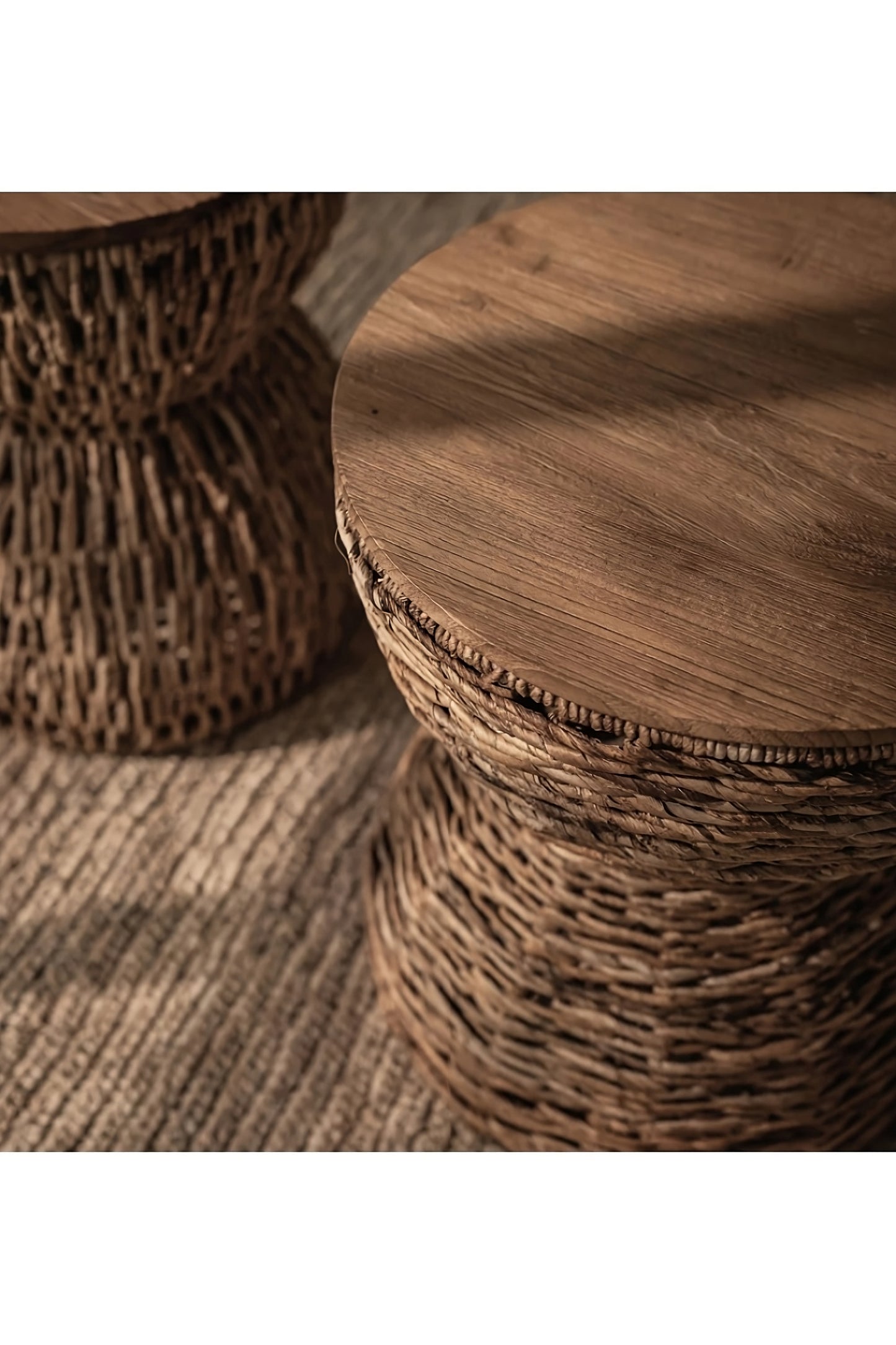 Hourglass Shaped Entwined Stool | dBodhi Rebana Mezzo