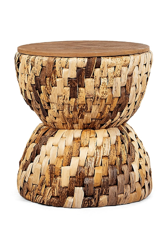 Hourglass Shaped Woven Stool | dBodhi Rebana Bariton