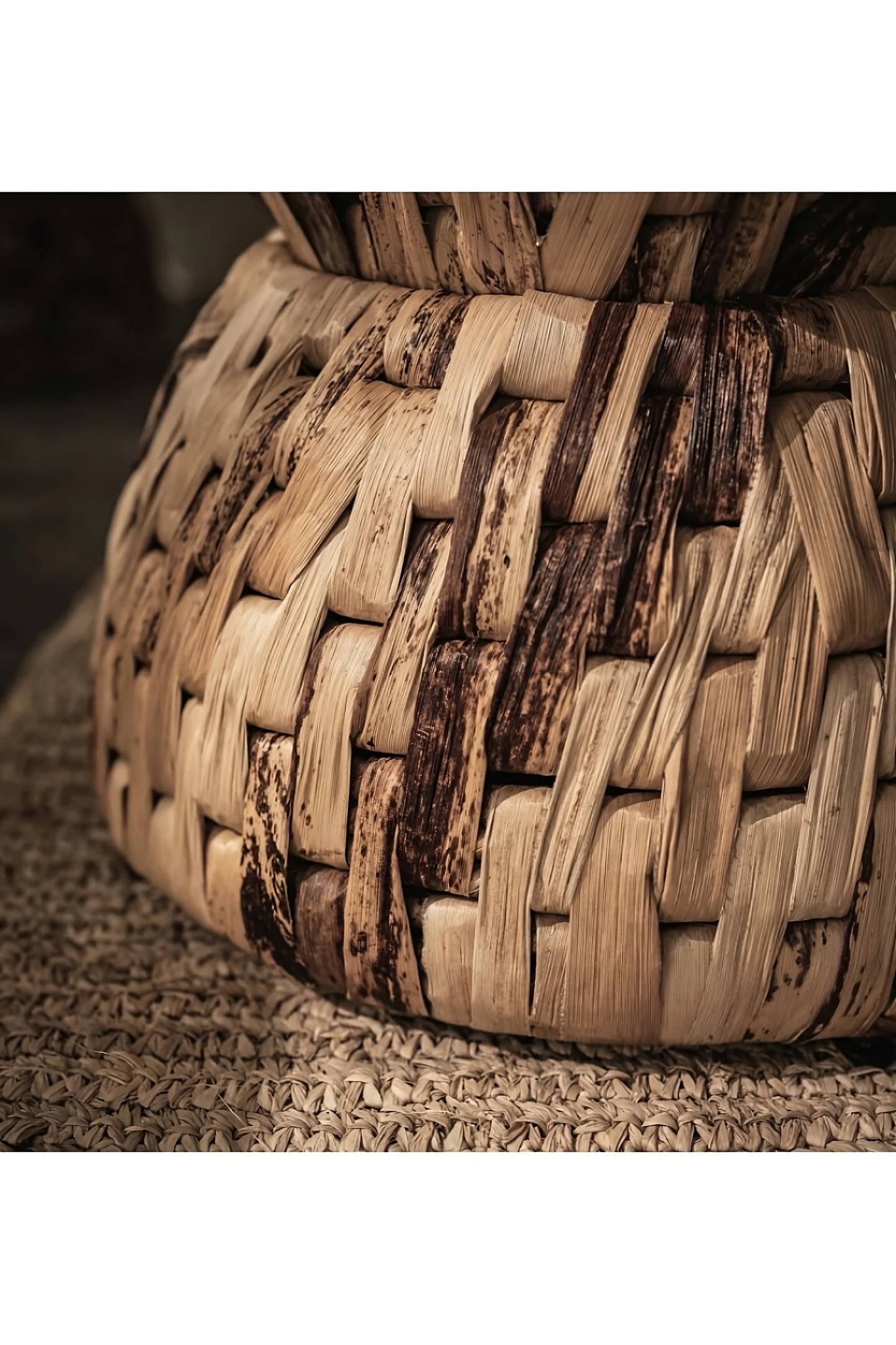Hourglass Shaped Woven Stool | dBodhi Rebana Bariton