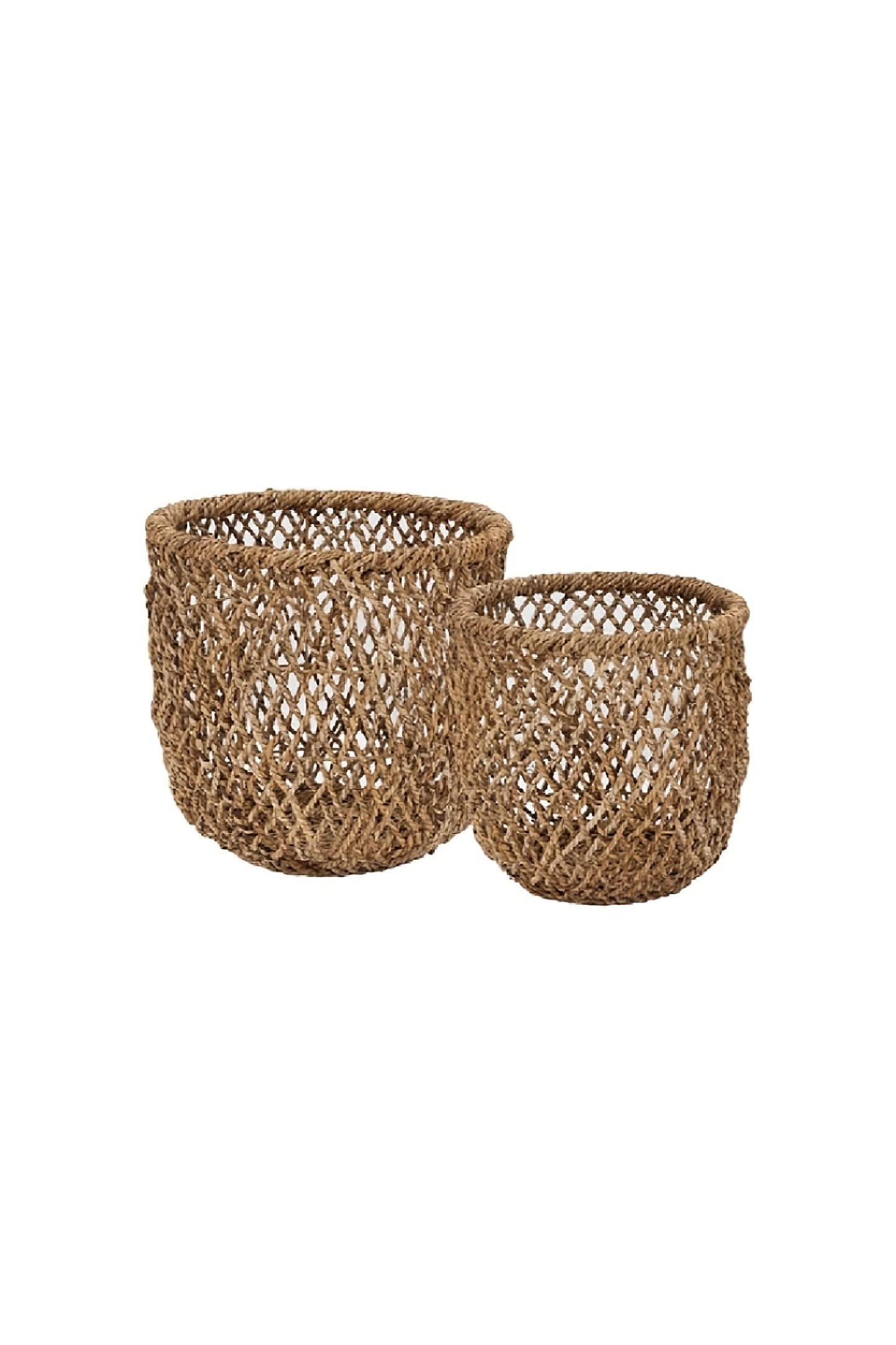 Interlaced Banana Leaves Basket Set (2) | dBodhi Knut