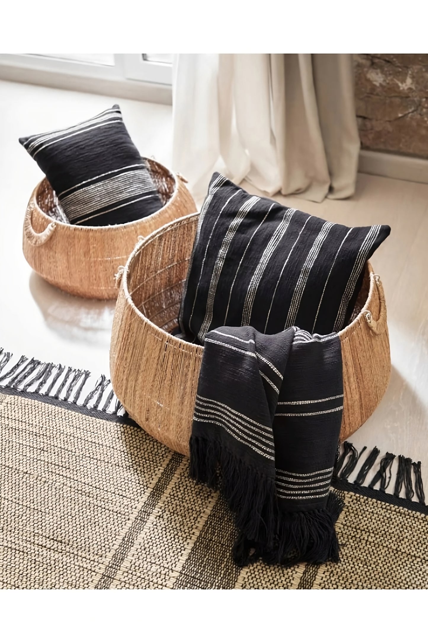 Jute Round Basket Set (2) | La Forma Estibalis