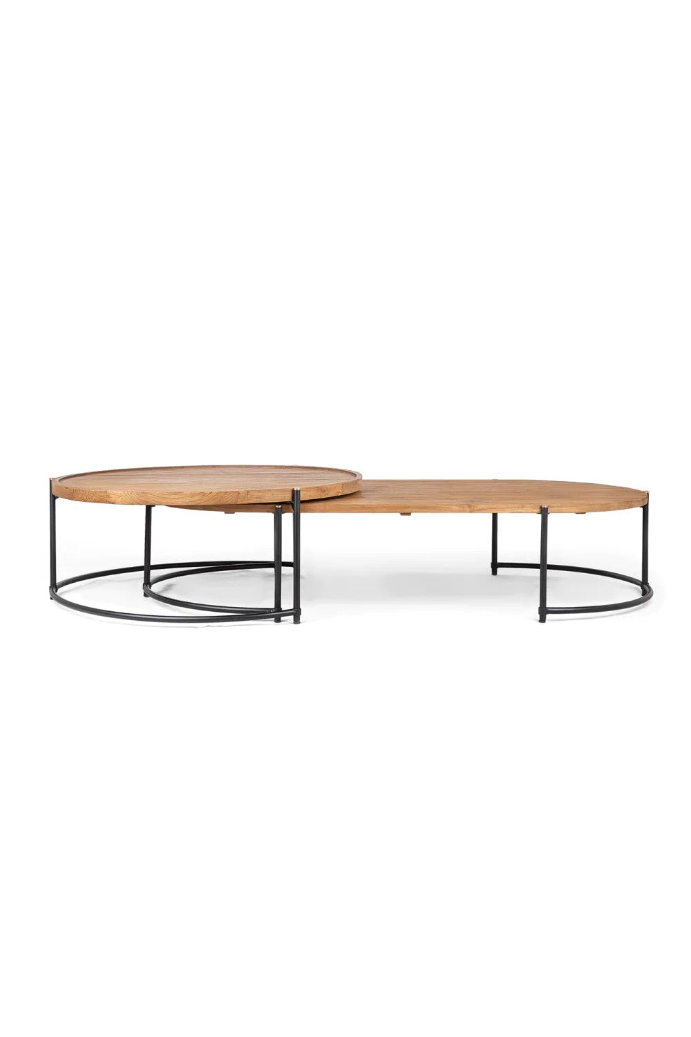 Metal Framed Wooden Nesting Coffee Tables (2) | dBodhi Coco