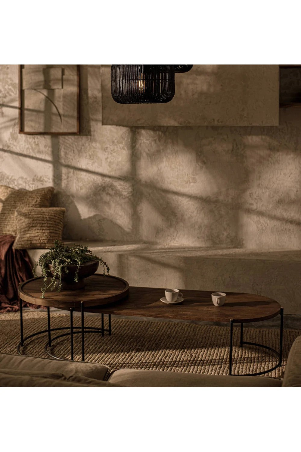 Metal Framed Wooden Nesting Coffee Tables (2) | dBodhi Coco