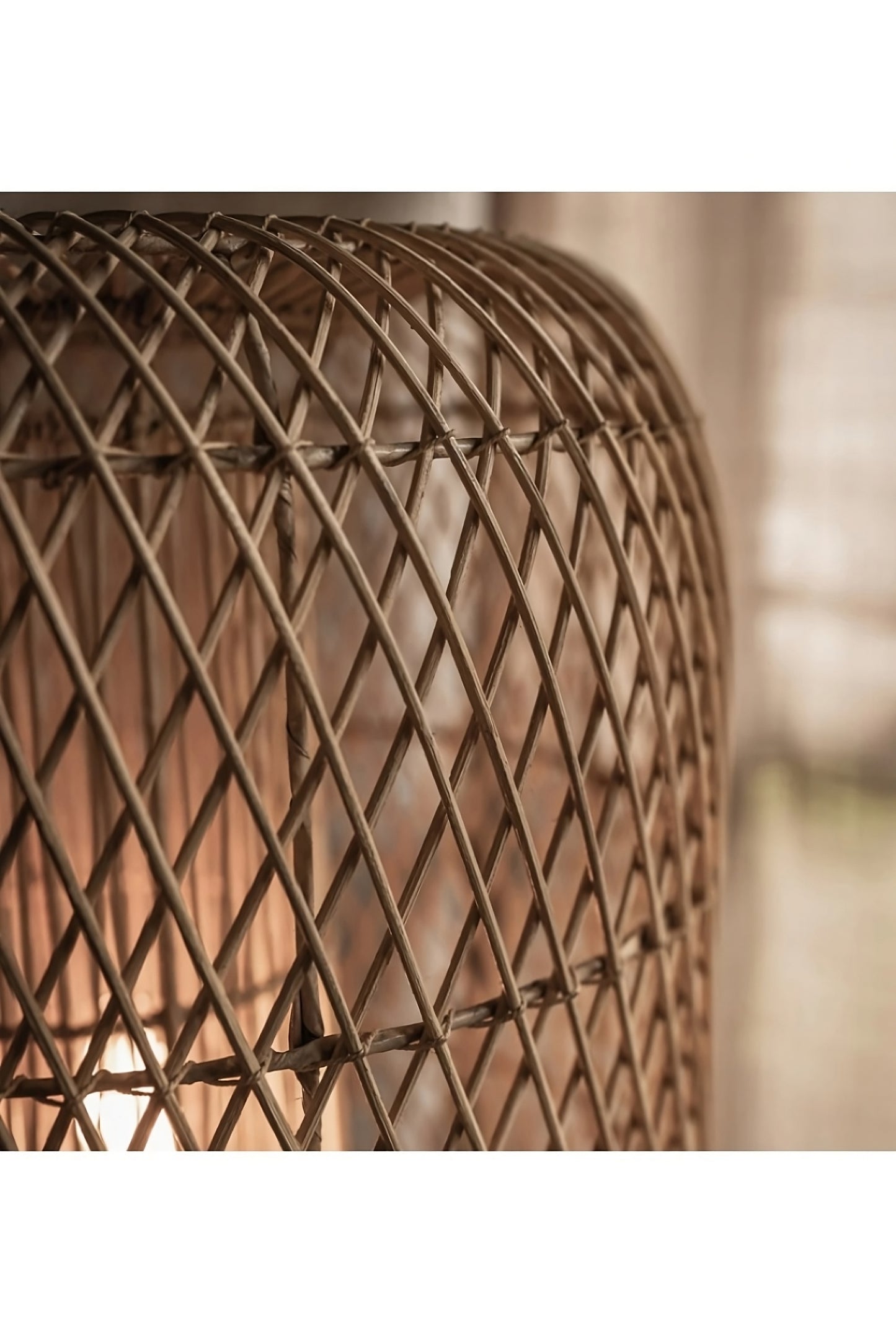 Metal Base Rattan Floor Lamp | dBodhi Nugget