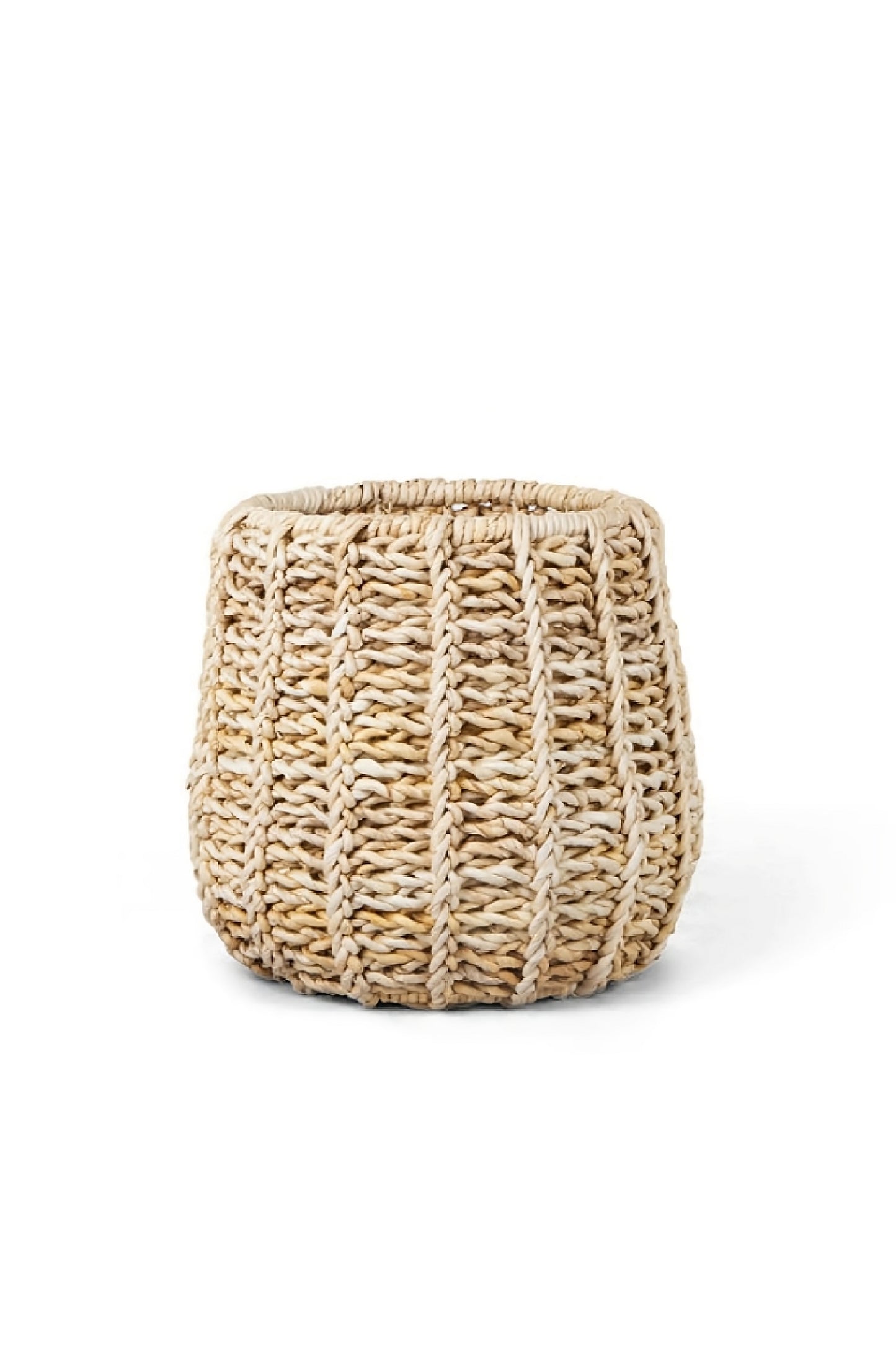 Modern Weaved Abaca Round Basket | dBodhi Batur