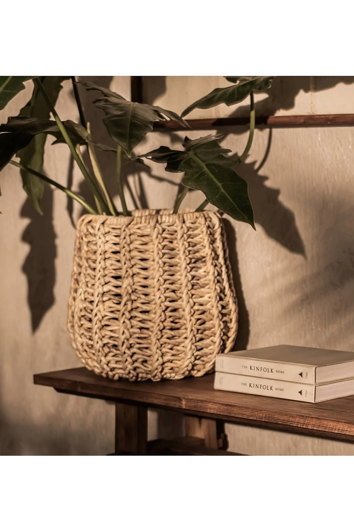 Modern Weaved Abaca Round Basket | dBodhi Batur