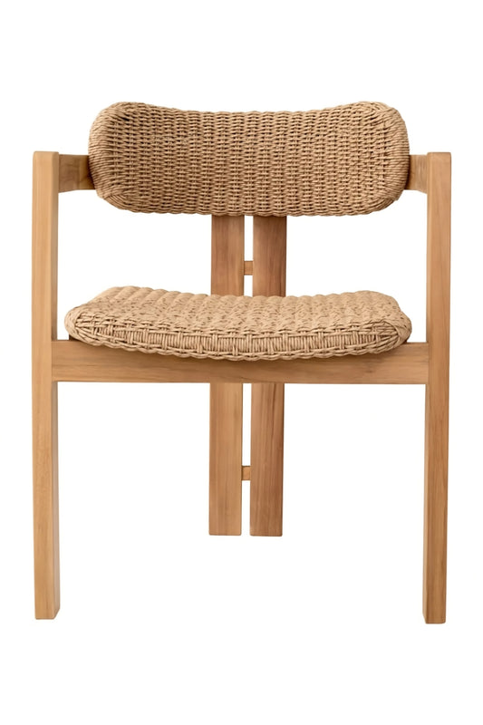 Modern Wooden Outdoor Dining Chair | Eichholtz Donato