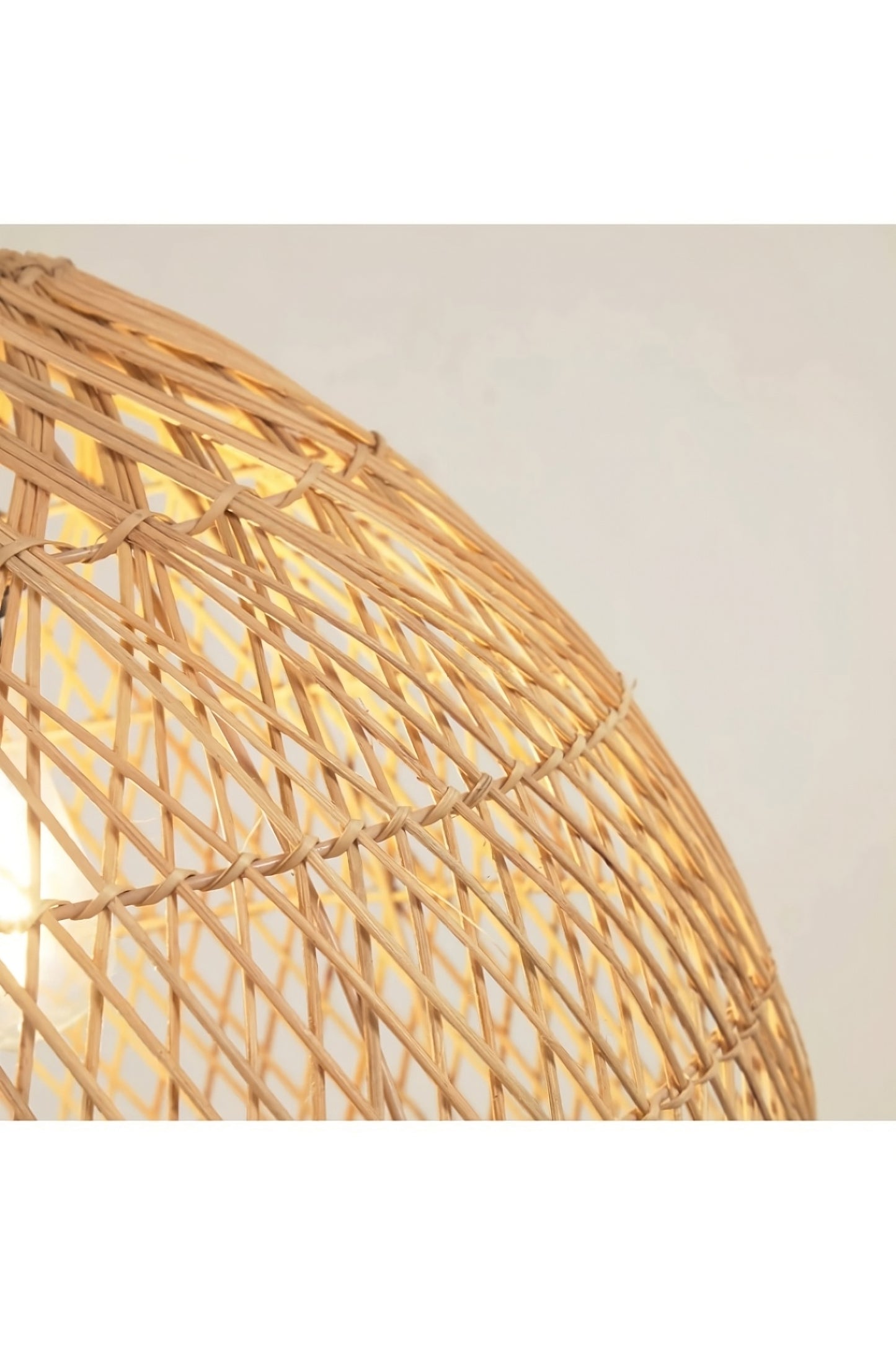Natural Rattan Fiber Light Shade | La Forma Domitila