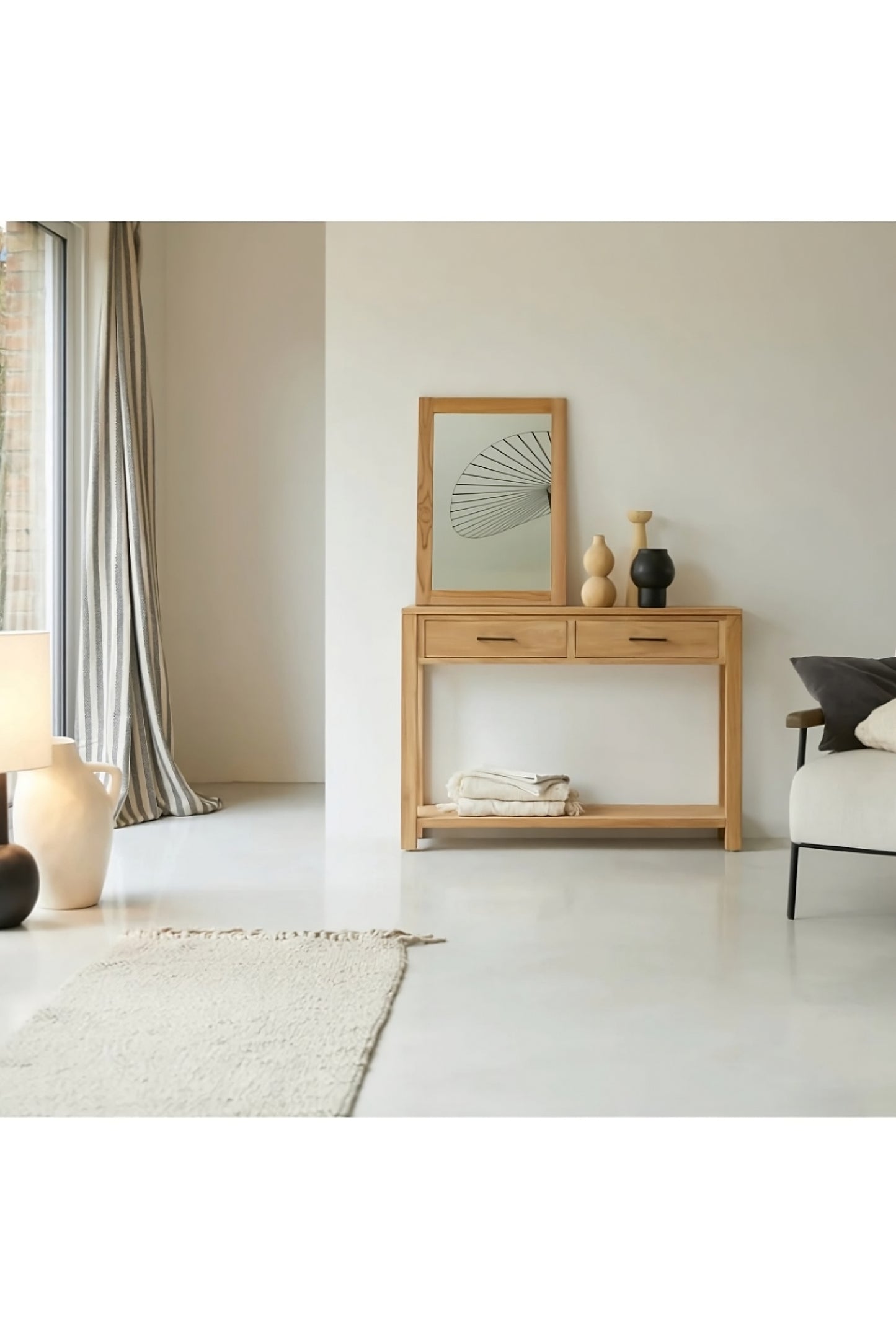 Natural Teak Console Table | Tikamoon Maë