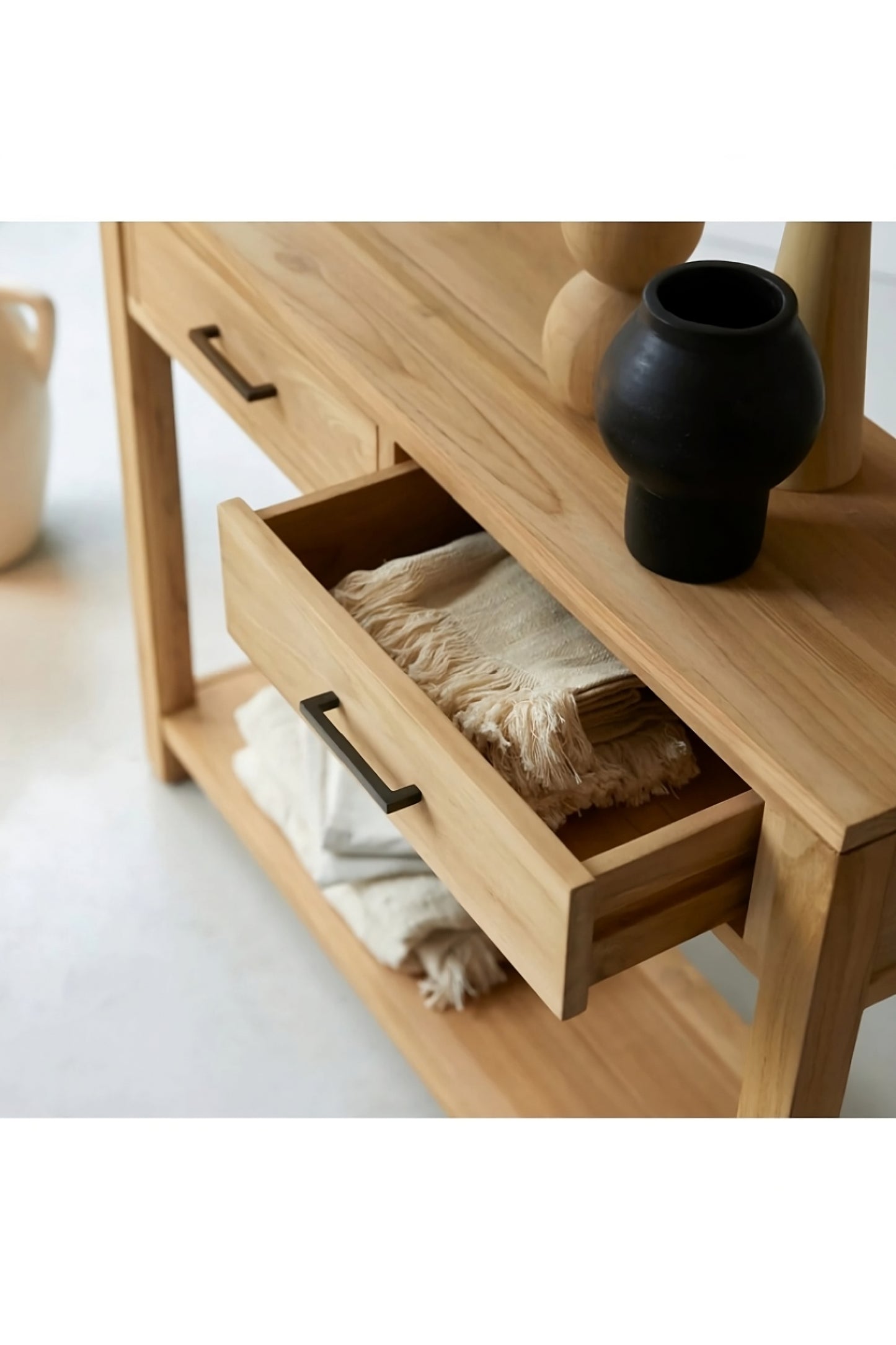 Natural Teak Console Table | Tikamoon Maë