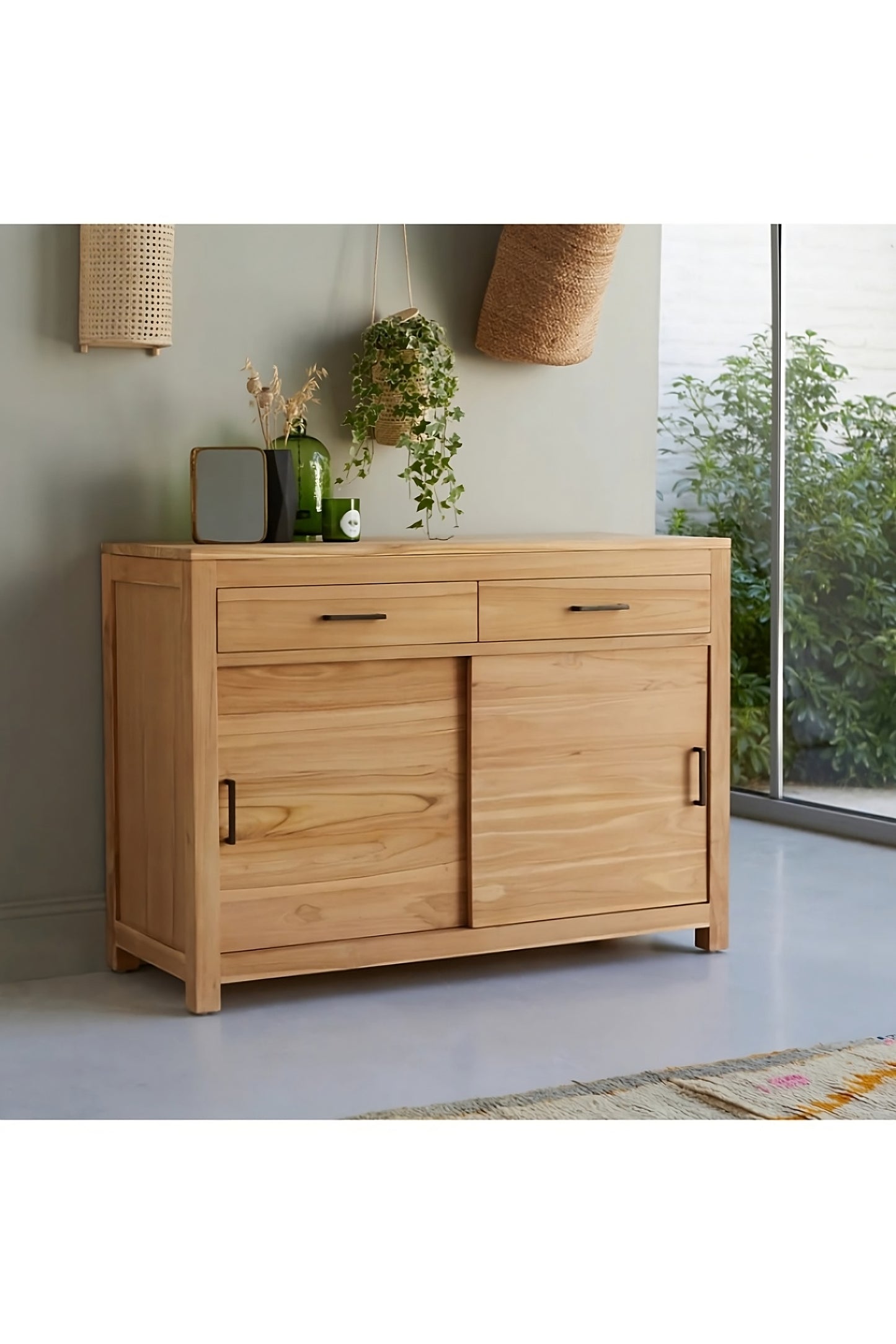 Natural Teak Modern Sideboard | Tikamoon Maë