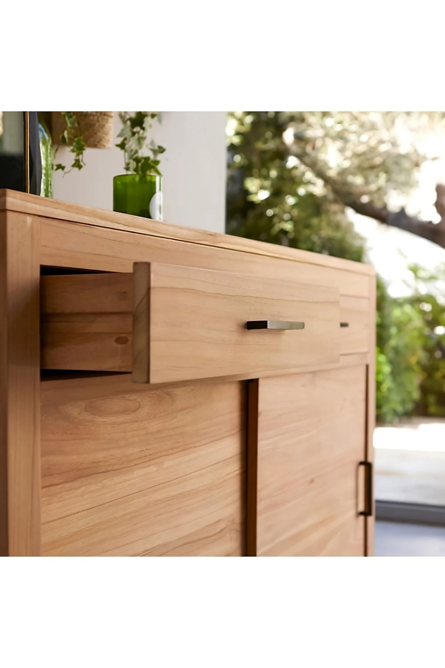 Natural Teak Modern Sideboard | Tikamoon Maë