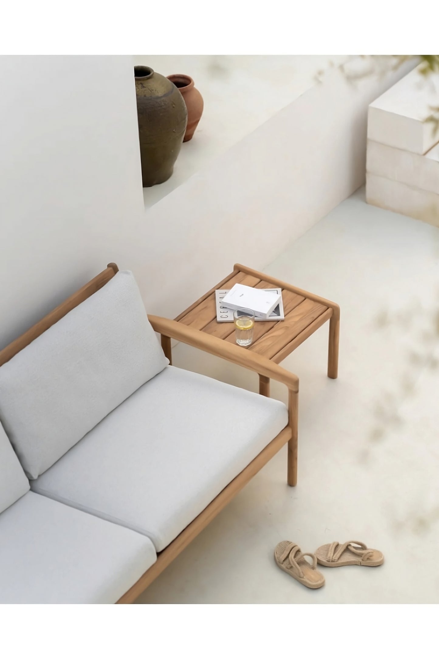 Natural Teak Outdoor Side Table | Ethnicraft Jack