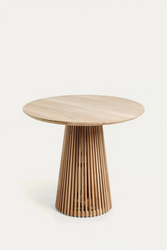 Natural Teak Round Side Table | La Forma Jeanette