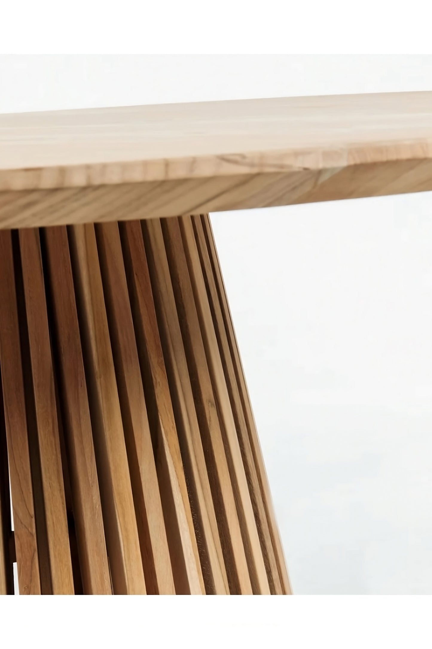 Natural Teak Round Side Table | La Forma Jeanette