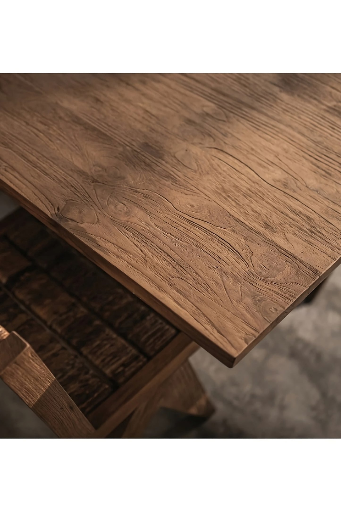 Natural Wooden Matrix Leg Dining Table | dBodhi Xono