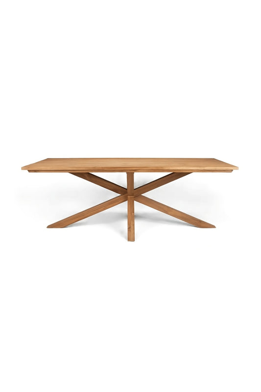 Natural Wooden Matrix Leg Dining Table | dBodhi Xono