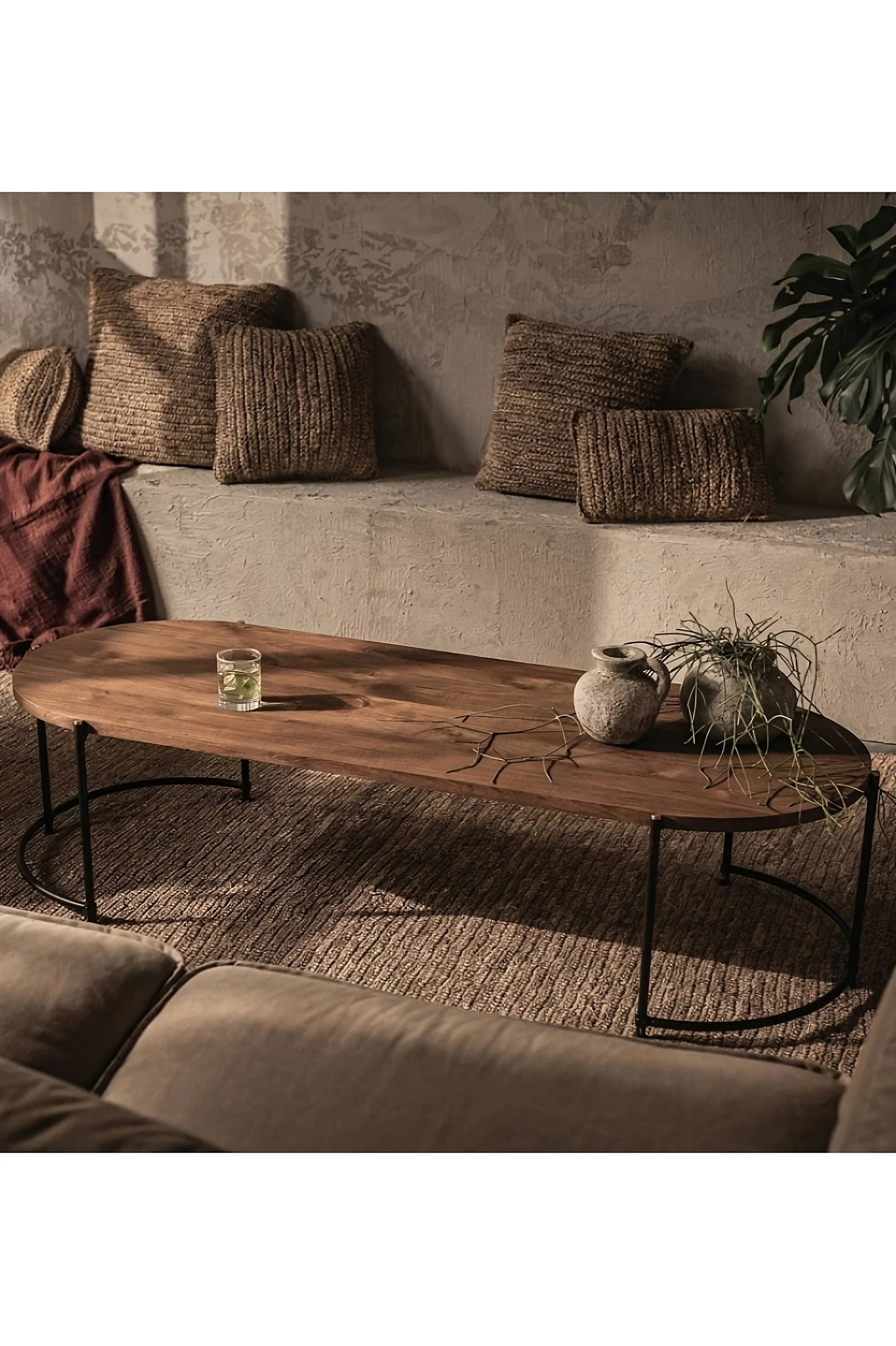 Oval Wooden Coffee Table | dBodhi Coco