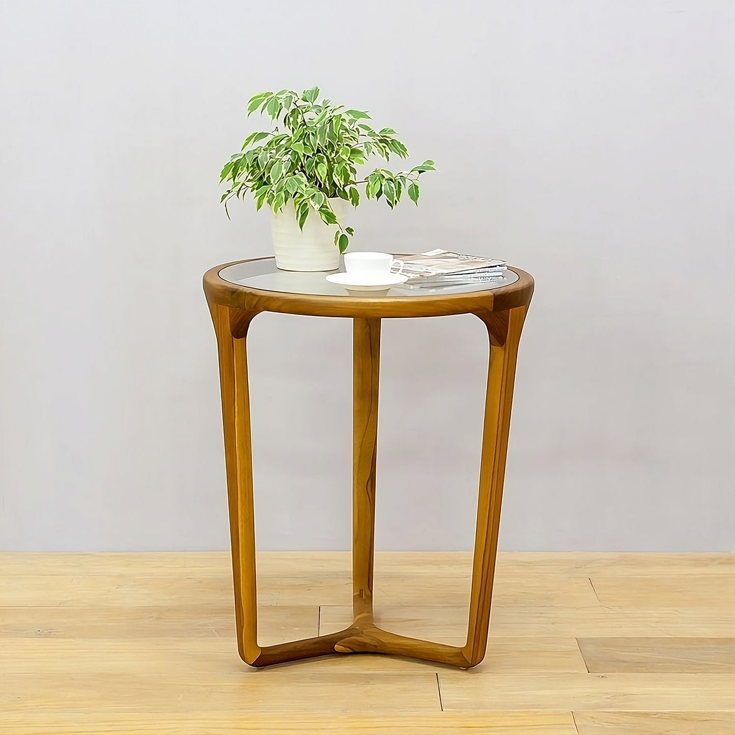 Coffee table with glass Round