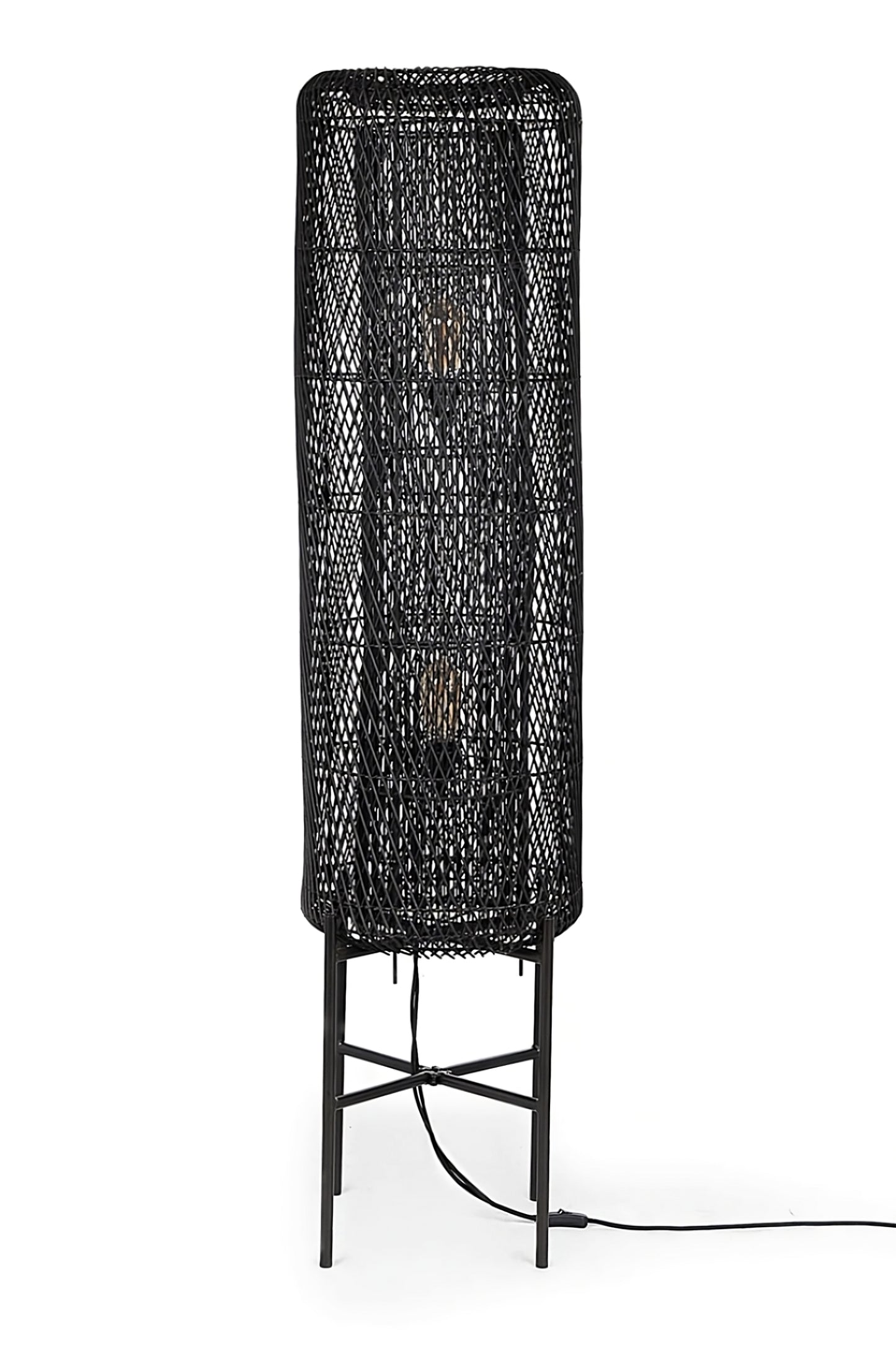 Rattan Mesh Structure Floor Lamp | dBodhi Chunk
