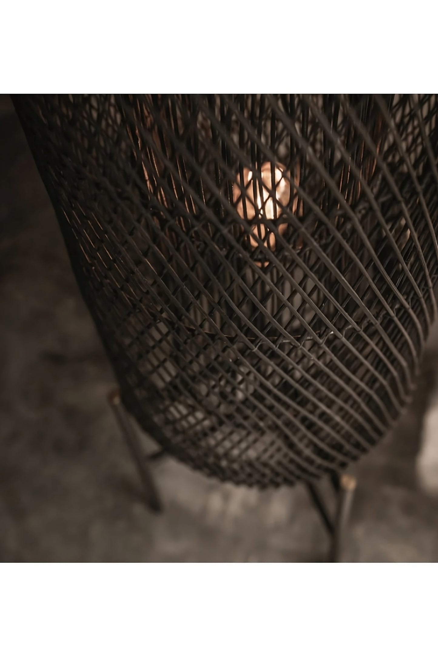 Rattan Mesh Structure Floor Lamp | dBodhi Chunk