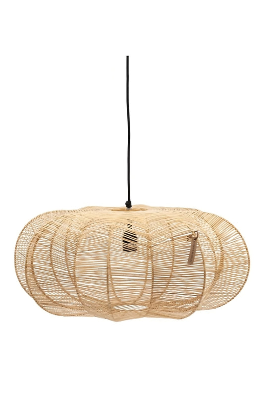 Rattan Pumpkin-Shaped Hanging Lamp | Rivièra Maison Zizi