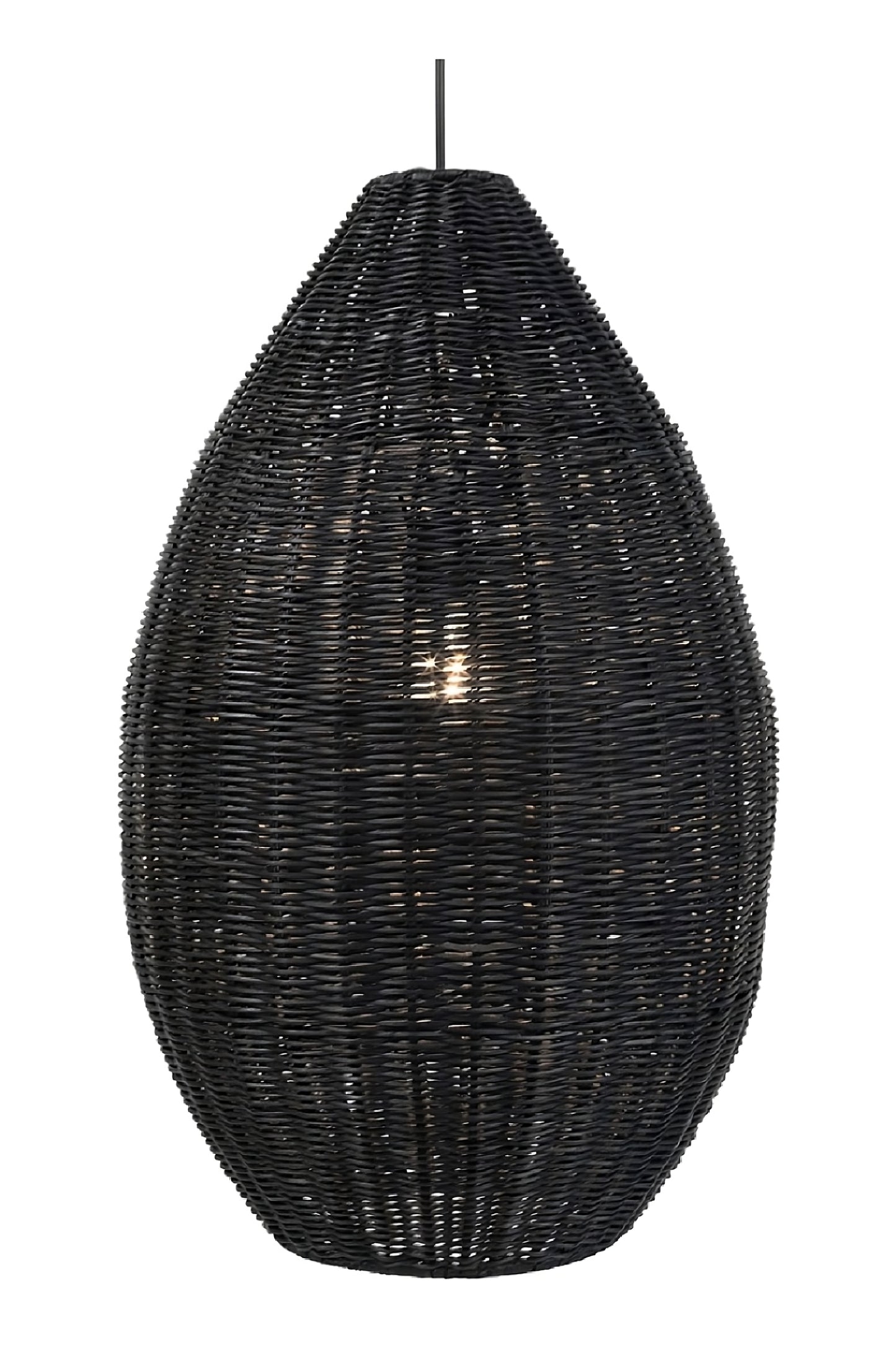 Rattan Teardrop Hanging Lamp M | Versmissen San Agnes
