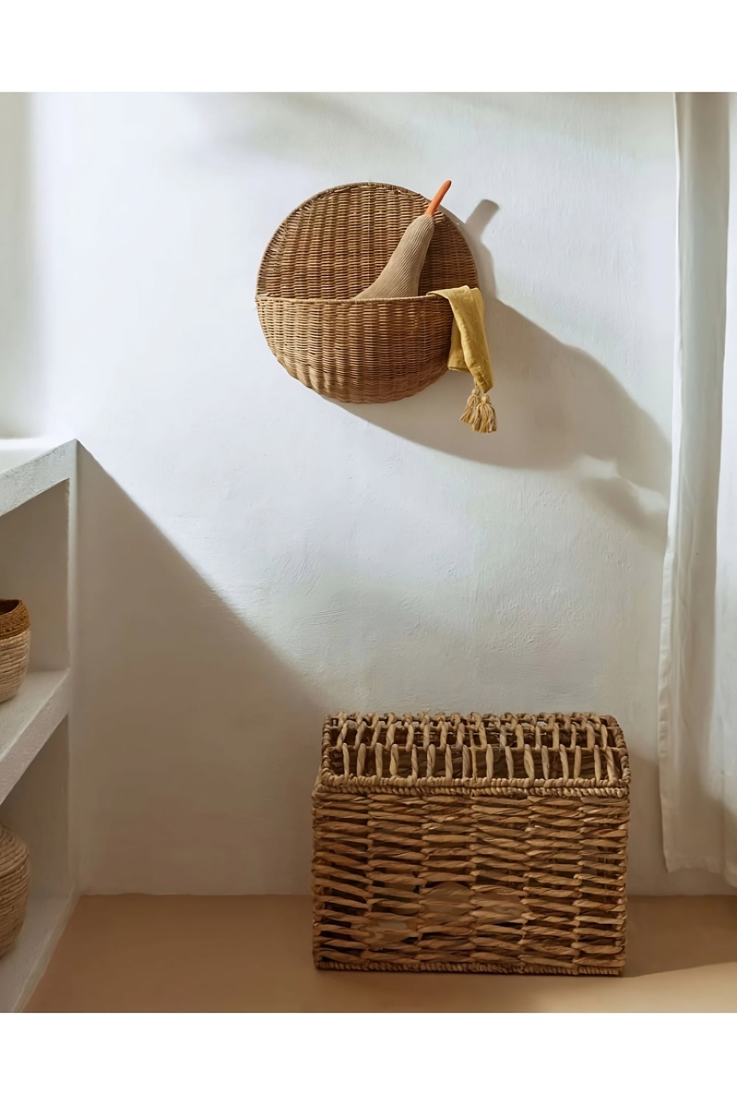 Rattan Wall Hanging Baskets (2) | La Forma Waira
