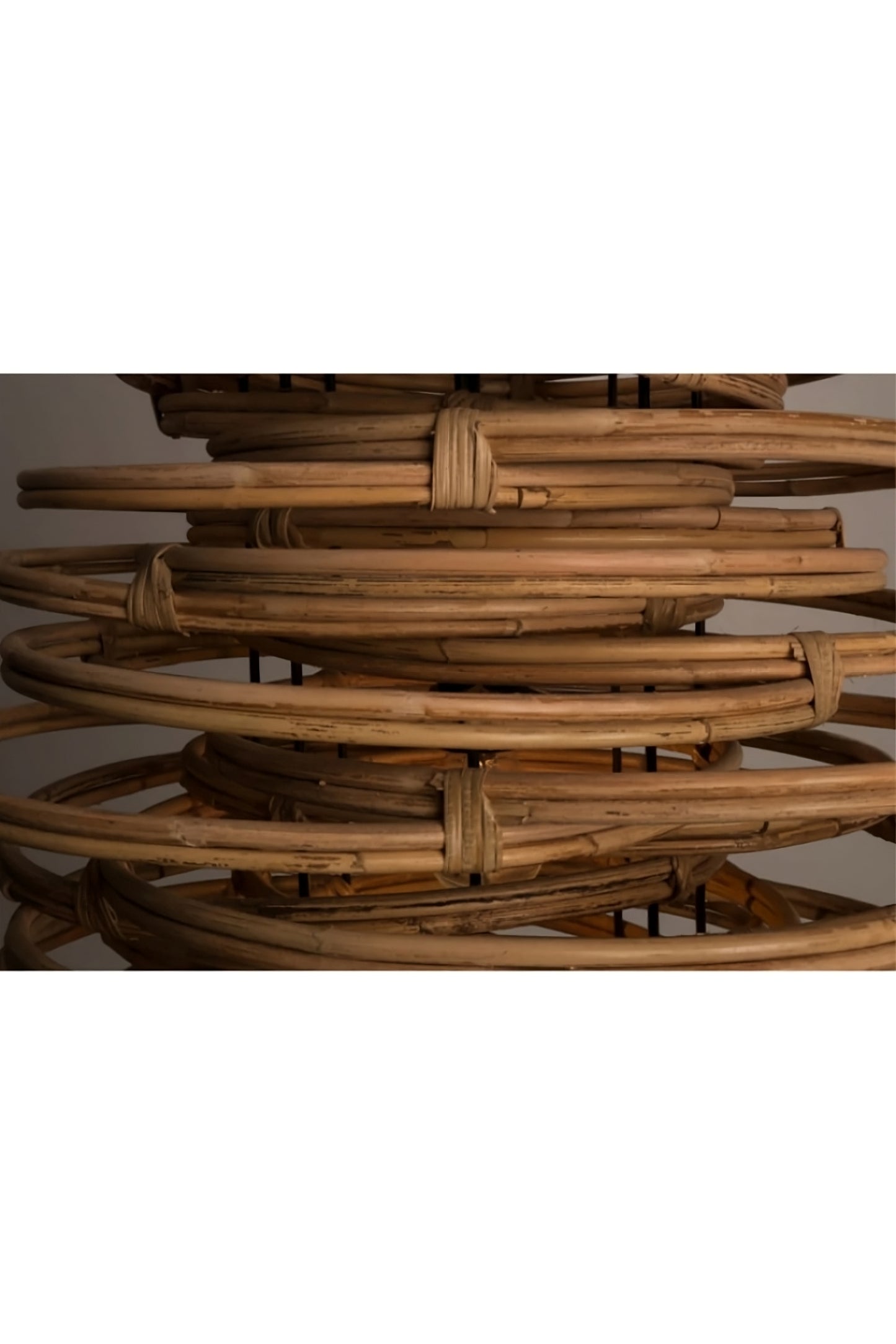 Rattan Wood Pendant Lamp | Dutchbone Kubu